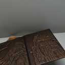 CZYY DND Dungeon Master Screen Faux Leather Embossed Dragon & Mimic, Four-Panel with Pockets DM Screen for Dungeons and Dragon, Pathfinder, D&D