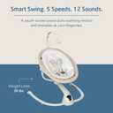 Maxi-Cosi Cassia Electric Baby Swing with Music - Classic Oat