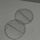 E-far 9 Inch Round Canning Steaming Racks, Stainless Steel Round Baking Cooling Rack Set of 2, Multi-Purpose for Air Fryer Pressure Cooker, Dishwasher Safe