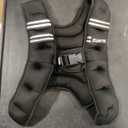 Weighted Vest, 8lb Weight Vest with Reflective Stripe, Weighted Vest for Men Women Workout Equipment for Strength Training, Running, Jogging, Fitness, Weight Loss (Black with Bag)