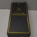 Wooden Kitchen Utensil Set, 9-Piece Teak Wood Kitchen Spoons for Cooking- Durable, Comfortable Grip, Non-Stick, Heat Resistant, Non-Scratch Kitchen Utensils-Perfect Cooking Gift