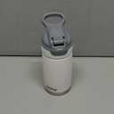 Nuby Thirsty Kids No Spill Flip-It Reflex Stainless Steel Travel Cup or Water Bottle - 10 Oz - 18+ Months - White - Back to School Essentials