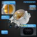 Marsram Electronic Throttle Body Fit for 2009-2015 Chevy Tahoe Silverado Suburban Corvette Express, GMC Sierra Yukon Envoy Savana, Cadillac Escalade 4.8/5.3/6.0/6.2L OE: 12601387 12629992 217-3151