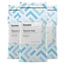 Amazon Brand - Solimo Epsom Salt Soak, Magnesium Sulfate USP, Relaxing Bath Soaking Aid, Unscented, 8 Pound, Pack of 3, Resealable Bags