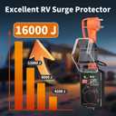Vehiker 16000 Joules-RV Surge Protector 30 Amp, RV Power Surge Voltage Protection, RV Adapter Plug for Camper, Circuit Analyzer for Travel Trailers with Waterpoof Cover