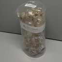 Sea Team 60mm/2.36" Shatterproof Clear Plastic Christmas Ball Ornaments Set with Glitter Painting, Transparent, See-Through, Crystal Baubles, Xmas Tree Decorations (30 Counts, Champagne)