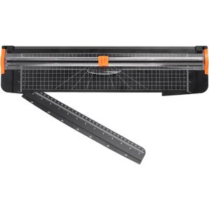 ZEQUAN Paper Cutter 18 inch, 18" Cut Length Large Paper Trimmer Slider for Craft Scrapbooking Cardstock, 1pcs Blade