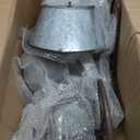 Alpine Corporation MCC574 Outdoor Floor Galvanized Shovel Pitcher Bucket Fountain, 41" Vintage Garden Water Feature, Patio & Backyard Dcor, Gray (Multicolor)