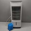 Portable Air Conditioners, 3-IN-1 Evaporative Air Cooler w/ 4 Ice Packs, 3L Water Tank for Cooing, 7H Timer for Auto-Off, Swamp Coolers with 70 Oscillation, White