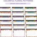 10 x 2026 Desk Calendar, Large Desktop/Wall Monthly Calendar (Jan. 2026 - Jun. 2027) 17'' x 12'' School Year Desk Planner for Teacher Family School Office Supplies (Purple)