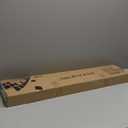 Allesin Faux Wood Blinds 2 inch Slat Cordless Design Room Darkening Blinds for Indoor Windows Easy to Install & Durable Horizontal Windows Blinds Inside/Outside Mount,22" W x 48" L,Pearl White