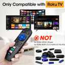 3 Pack Replacement Remote Control Only for Roku TV, Compatible for TCL Roku/Hisense Roku/Sharp/Philips/Onn Roku (Not for Roku Stick and Box)