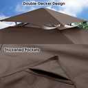 MASTERCANOPY Grill Gazebo Replacement Canopy Top for Model L-GG001PST-F (Brown) Brown, 8x5