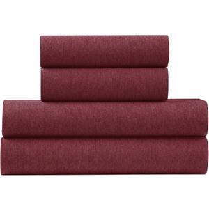 U.S. POLO ASSN. Jersey Knit Sheet Set, Cotton Blend, T-Shirt & Pajama Feel, Deep Pocket, Wrinkle-Resistant, Cooling & Breathable, Everyday Comfort Stretch