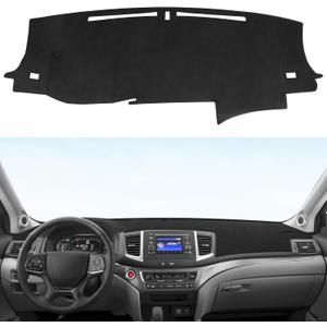 Dash Cover for Honda Pilot 2016-2022 & Ridgeline 2017-2025 & Passport 2019-2025 Accessories Flannel Dashboard Cover Dash Mat Center Console Cover Sunshield Protector Pad