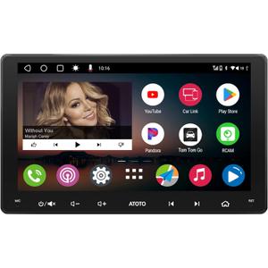 [9inch] ATOTO A6 PF Android Car Stereo, Double-DIN Radio, Wireless CarPlay & Wireless Android Auto, Mirror Link, GPS Trackingin-Dash Navigation, Dual Bluetooth, HD LRV, 2G+32G, A6G209PF