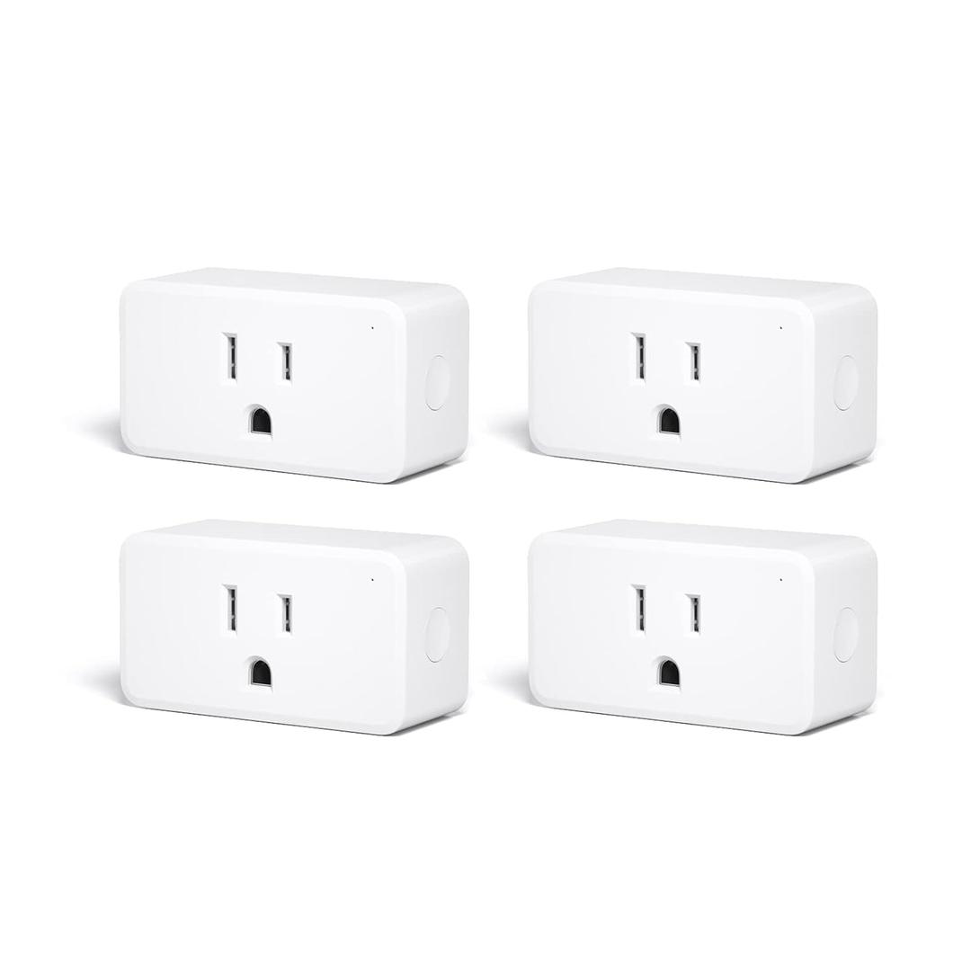 THIRDREALITY ZigBee Smart Plug 4 Pack with Real-time Energy Monitoring,15A Outlet, Zigbee Repeater,ETL Certified,ZigBee Hub Required,Work with Home Assistant,Compatible Echo Devices and SmartThings