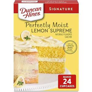 Duncan Hines Lemon Supreme Flavored Cake Mix, 15.25 oz. BBD: 05-05-27