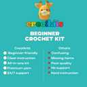 Crochet Kit for Beginners  Whale | DIY Crochet Animal Kit with Step-by-Step Video  Craft Set for Adults & Kids  Includes Yarn, Hook, Tools & Instructions