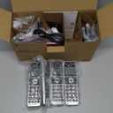 AT&T BL3107-4 DECT 6.0 4-Handset Cordless Phone with Bluetooth Connect to Cell, Smart Call Blocker, Digital Answering System, Extended Range, Big Buttons - Titanium Black