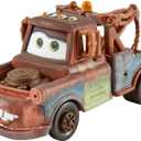 Mattel Disney and Pixar Cars Toys, Radiator Springs 3-Pack of Die-cast Toy Cars & Trucks with Lightning McQueen, Mater & Sheriff (Multicolor)