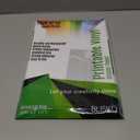 Printable Vinyl Sticker Paper - 50 Sheets 8.5x11 Sticker Paper for Inkjet Printer, Quick-Drying, Waterproof, Vivid Colors & Tear-Resistant, Easy to Cut, Cricut Compatible, DIY Sticker & Labels