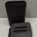 Compost Bin Kitchen, Includes 100 Trash Bags, Hanging Trash Can with Lid, Features Pet-Proof, Odor-Proof, and Quiet Opening/Closing. Suitable for Bathrooms/Bedrooms/Offices (Black, 0.8Gal/3L)
