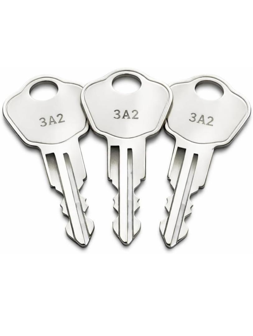 3A2 Keys for Sentry Safes Model 1100, Compatible with Safe Boxes, Lock Boxes, File Cabinets and Storage Chests, Pre Cut to Key Code 3A2-3W2 6 pack