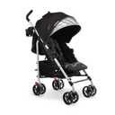 Baby Delight | Swerve Stroller | Lightweight | for Travel & Everyday | Multi-Position Recline | Compact Fold | Extra Storage | Black