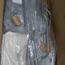 Heavy Duty Clothes Rack Load 960LBS, Three Rods Rolling Clothing Racks for Hanging Clothes, Rolling Garment Rack With Sturdy Wheels Shelves Hooks, Portable & Adjustable Commercial Garment Rack, Silver