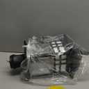 Emliviar 22 Inch Large Outdoor Lamp Post Light, Farmhouse Pole Lights for Outside Patio, Waterproof Aluminum in Black Finish with Seeded Glass, DE279P-M BK (Large - 1 Pack)