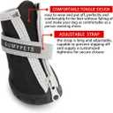QUMY Dog Shoes for Small Dogs, Puppy Dog Boots & Paw Protectors for Winter Snowy Day, Summer Hot Pavement, Waterproof in Rainy Weather, Outdoor Walking, Indoor Hardfloors Skid-Resistant Sole Black 2