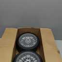 CheeMuii 4 Pcs 9" HRX217 Lawn Mower Wheels Kit 2 Rear Wheels Replace for 42710-VH7-010ZA and 2 Front Wheels Replace for 44710-VH7-010ZA Fit for Honda HRX217 HRR216 Lawnmowers