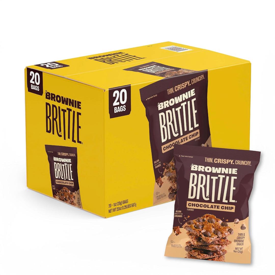 Brownie Brittle – Original Chocolate Chip Thin and Crispy Sweet Snacks, BBD 20DEC2026