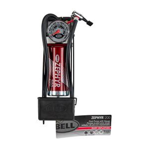 Bell Zephyr 200 Bicycle Foot Pump, Red