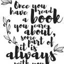 Family Once You Have Read Abook Adorable Quote Wall Decal Decoration Books Quote Book Lovers Bookish Quotes Readers Lasts Years and Easily Removable - Size: 36 in(W) x 40 in(H)