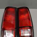 For Chevy S10 Blazer Tail Light Assembly Unit 1983-1994 Pair Driver and Passenger Side | w/Black Trim | GM2800109 + GM2801109