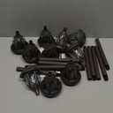 EXCMARK 10 Pack Solar Lights Outdoor Decorative Garden Yard Lights for Pathway Walkway Sidewalk Driveway. (Brown, Warm White)