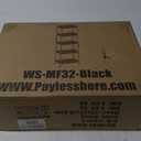 Adjustable NSF-Certified Metal Shelf Wire Shelving Unit Storage for Small Places Restaurant Garage Pantry Kitchen Garage Rack (Black, 16.7L11.8W47.6H)