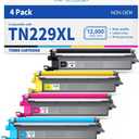 TN229XL Toner Cartridge Replacement for Brother TN229 XL TN-229XL Toner Cartridge work for Brother HL-L3220CW HL-L3280CDW HL-L3295CDW HL-L3300CDW MFC-L3720CDW HL-L8245CDW MFC-L8395CD Printers (4-Pack)