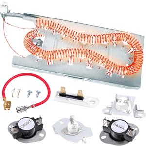 Dryer Heating Element Kit Compatible with Whirl-pool duet Dryers WED8300SW2, WED8000DW4, WED5500XW0, WED92HEFBD2, WED92HEFC2, WED92HEFU2, WED92HEFW2, GEW9250PW0, GEW9200LW1, GEW9200LW0, GEW9200LL1