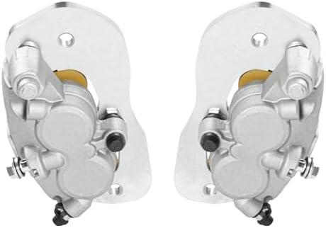 Front Left & Right Brake Calipers with Sintered Pads, Compatible with Can-Am Commander, Defender, and Maverick Select Models, Part# 705601462 705601463