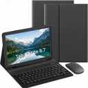 Keyboard Case for Samsung Galaxy Tab A7 Lite 8.7 inch 2021,Samsung Galaxy Tab A7 Lite Case with Pen Slot Detachable Folio Keyboard Cover with Mouse(SM-T220/T225/225N/T227)(Black)