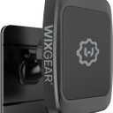 WixGear Magnetic Phone Car Mount, Universal Stick On Dashboard Magnetic Car Mount Holder, for Cell Phones and Mini Tablets with Fast Swift-snap Technology, (Rectangle Stronger Design)