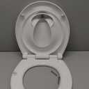 Quick Flip Round Toilet Seat with Built-In Potty & Splash Guard for Toddler Training, Slow Close - Jool Baby