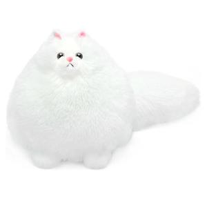 Winsterch Stuffed Animal Plushie Cat Stuffed Animal,Cute Soft Plush Cat Animals,White Stuffed Cat, Birthday for Kids,Boys,Girls,Fat Cat Stuffed Toy (White, 10 Inches)