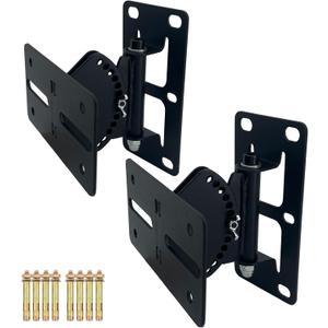 Speaker Wall Mount, Speaker Mount Wall Bracket Design for Large Speakers,Hold up to 100lbs,MY-22 (2 Packs Black)