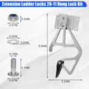 Werner 24-32ft Extension Ladder Lock 28-11 Kit Compatible with Aluminum & Fiberglass, Easy Install, Durable Rung Locks for 28-11 Rungs