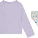 Hurley Baby and Toddler Girls' Long Sleeve Rash Guard Swim Suit 2-Piece Outfit Set