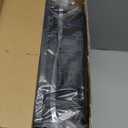 Large 2 Tier Fruit Basket for Kitchen Counter with 2 Banana Hangers, Metal Fruit Bowl with Protection Mats for Vegetable Bread Snack, Black, 14.5" W x 9.5" D